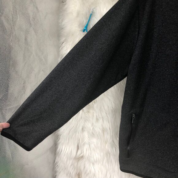 Men’s Blu Rock New York, Fleece Lined, Full Zip Hoodie Jacket with 3 Zip Pockets - Picture 6 of 8